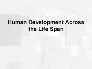 Human Development Across the Life Span Progress Before