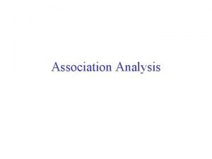 Association rules definition