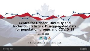 Centre for gender diversity and inclusion statistics