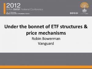 Under the bonnet of ETF structures price mechanisms
