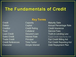 Three cs of credit