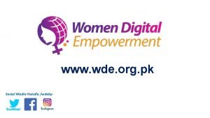 www wde org pk Social Media Handle wdekp