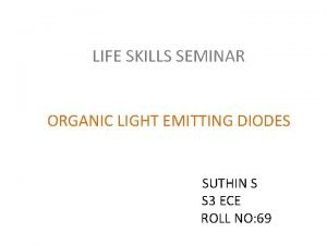 Organic led seminar