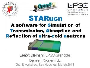 STARucn A software for Simulation of Transmission Absoption