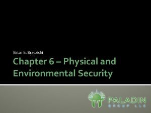 Brian E Brzezicki Chapter 6 Physical and Environmental