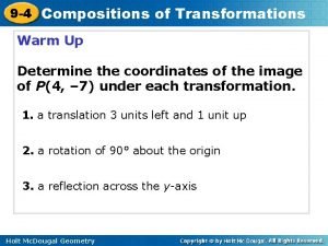 9-4 compositions of transformations answer key