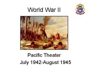 World War II Pacific Theater July 1942 August