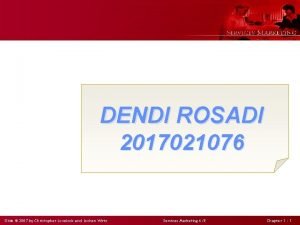 DENDI ROSADI 2017021076 Slide 2007 by Christopher Lovelock