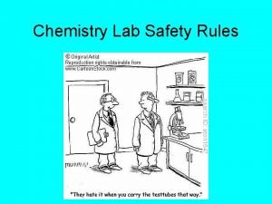 Chemistry Lab Safety Rules I Safety Rules 1