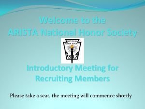 What is arista honor society