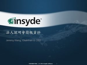 Insyde software founder