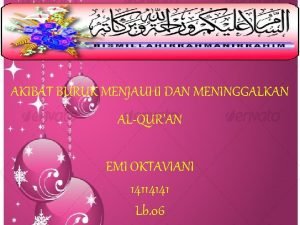 Akibat meninggalkan alquran adalah