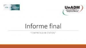 Informe final de una entrevista