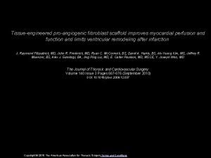 Tissueengineered proangiogenic fibroblast scaffold improves myocardial perfusion and