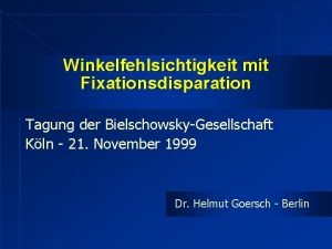 Winkelfehlsichtigkeit berlin