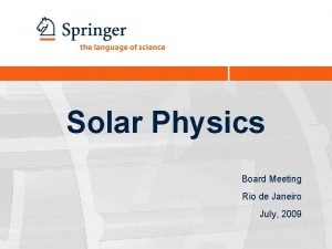 Solar physics impact factor