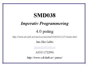 Imperativ programmering