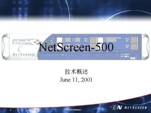 Net Screen500 June 11 2001 1 Net Screen