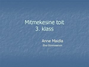 Anne maidla