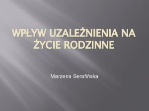 Marzena serafińska Marzena serafińska