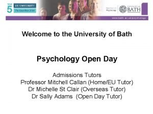 Bath uni psychology