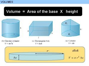 Volume base x height