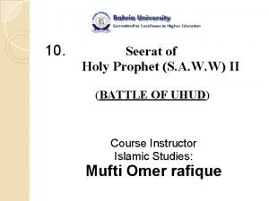 Battle of uhud summary