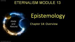 Eternalism Eternalism