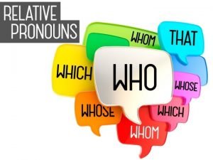 Relative pronoun Relative pronoun