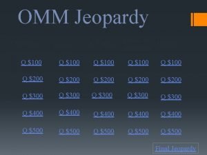 OMM Jeopardy Characters Quotes Lit Terms Events History