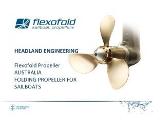 Flexofold propeller australia