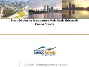 Plano Diretor de Transporte e Mobilidade Urbana de