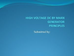 Marx generator circuit diagram