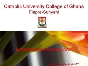 Catholic university sunyani Catholic university sunyani
