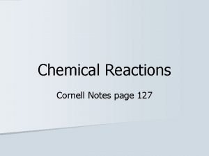 Cornell notes chemistry
