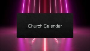 Church calendar 2019 Church calendar 2019