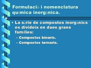 Compostos binaris