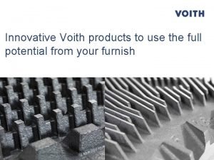 Voith refiner