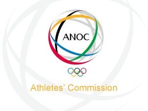 Athletes Commission Agenda 2020 Athletes at the heart