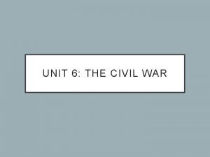 Civil war causes