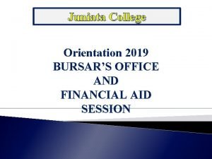 Juniata college financial aid