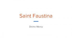 Saint Faustina Divine Mercy Jesus I trust in