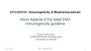 Immunogenicity