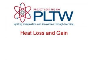 Heat Loss and Gain Heat Transfer Thermal Conduction