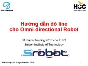 Hng dn d line cho Omnidirectional Robot SArduino