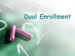 Dual enrollment pbsc
