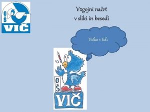 Vzgojni nart v sliki in besedi Viko v