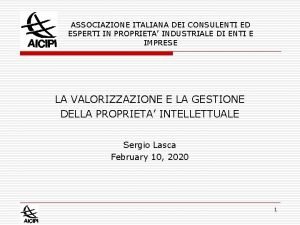 ASSOCIAZIONE ITALIANA DEI CONSULENTI ED ESPERTI IN PROPRIETA