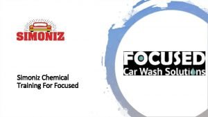 Simoniz Chemical Training For Focused Basic Factors of