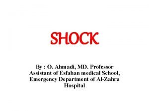 Criteria of shock